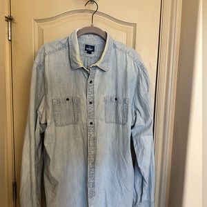 Old Navy Light Wash Chambray Shirt